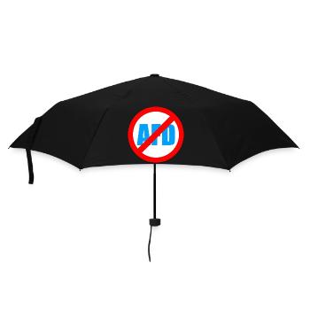 No AFD FCK AFD Protest Links Antifa - Regenschirm (klein) - Schwarz - Vorne