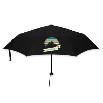 Mountain Boy Mountains Chemise partenaire rétro pour homme Fun - Parapluie standard - noir - Devant
