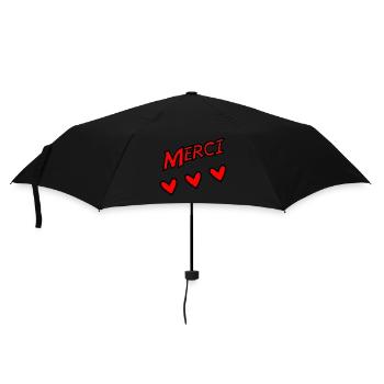 THANK YOU. THANKS. THANK YOU. ANNIVERSARY. BIRTH. - Umbrella (small) - black - Front