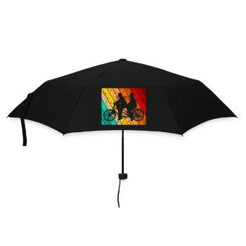 Tandem Fahrrad Fahrradmotiv Fahrradfahrer - Regenschirm (klein) - Schwarz - Vorne
