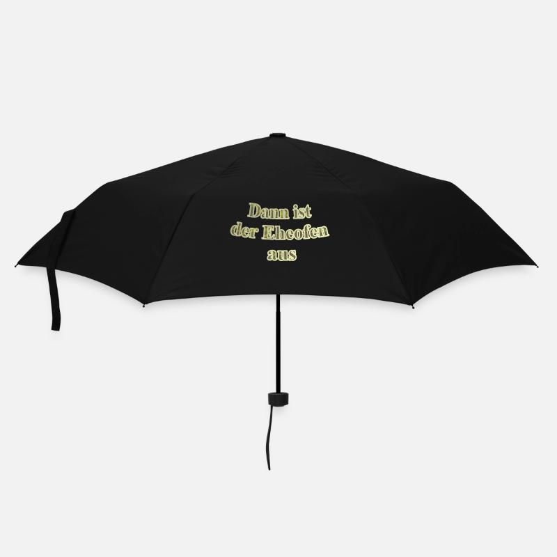Eheofen aus - Regenschirm (klein) - Schwarz