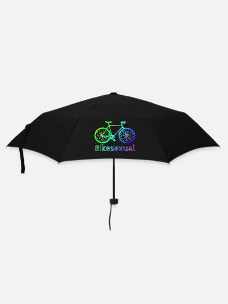 Fahrrad | Fahrradfahrer | Bikesexual | Radfahrer - Regenschirm (klein) - Schwarz