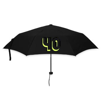40. ANNIVERSAIRE. HAPPY BIRTHDAY. - Parapluie standard - noir - Devant
