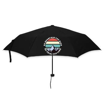 Pas de montagne trop haute, pas trop longue - Parapluie standard - noir - Devant