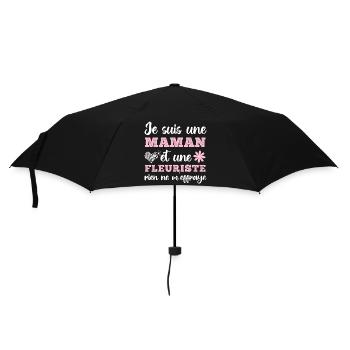 Je suis une maman fleuriste cadeau fête des mères - Parapluie standard - noir - Devant