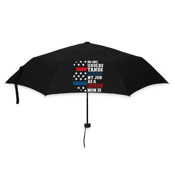 Polizei Polizist Polizeibeamte - Regenschirm (klein) - Schwarz - Vorne
