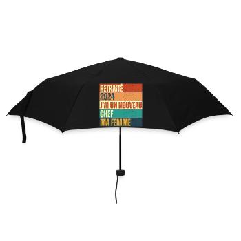 Retraité 2024 humour retraite cadeau pour retraité - Parapluie standard - noir - Devant