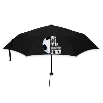 Mon but est de stopper humour gardien de football - Parapluie standard - noir - Devant