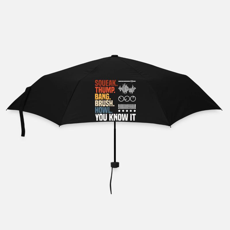 Tontechniker Geschenke | Toningenieur Deejay DJ - Regenschirm (klein) - Schwarz
