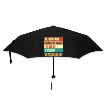 J' ai décidé d' être un vrai connard humour rétro - Parapluie standard - noir - Devant
