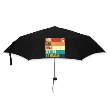 Non pas même de l' eau humour ramadan cadeau islam - Parapluie standard - noir - Devant