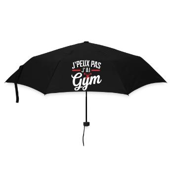 Ich kann nicht, ich habe ein Fitnessstudio - Regenschirm (klein) - Schwarz - Vorne