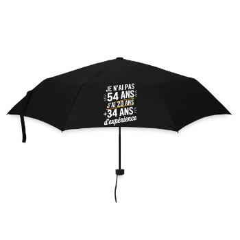 Humor Anniversaries 54 years - Umbrella (small) - black - Front