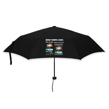 My free time: 100% fishing - Umbrella (small) - black - Front