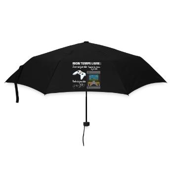 My free time: 100% gaming - Umbrella (small) - black - Front