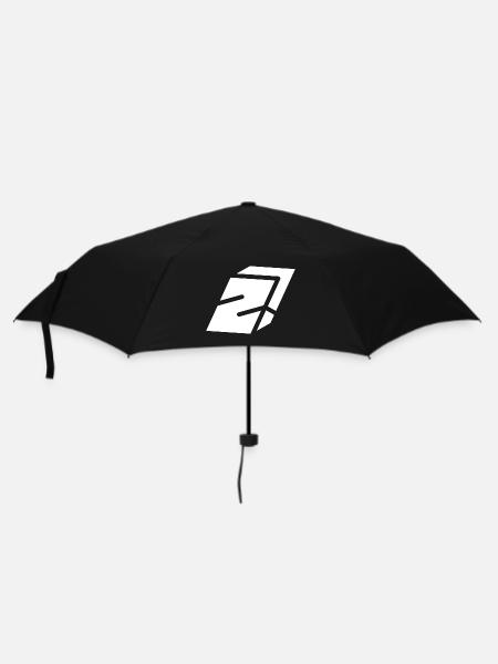 Abstract Z-Brief - Regenschirm (klein) - Schwarz