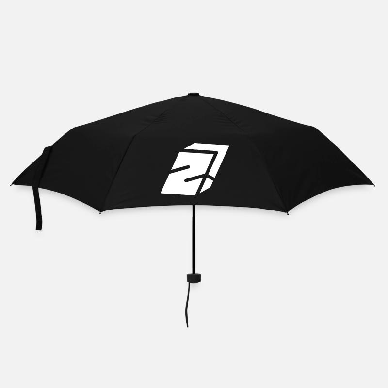 Abstract Z-Brief - Regenschirm (klein) - Schwarz