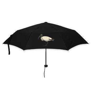 Australian White Ibis - Umbrella (small) - black - Front