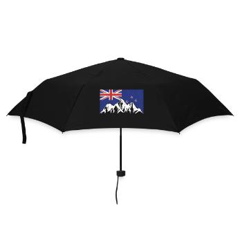 Montagnes de Nouvelle-Zélande - Parapluie standard - noir - Devant