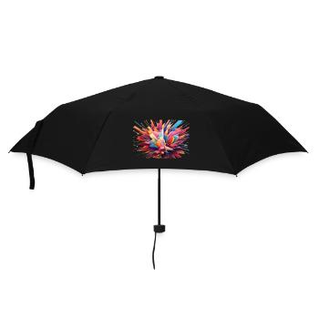 An explosion of colour - Umbrella (small) - black - Front