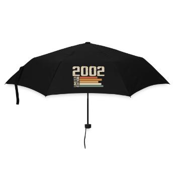 2002 Jahrgang - Retro 2002 Geburtstagsgeschenk 2002 - Regenschirm (klein) - Schwarz - Vorne