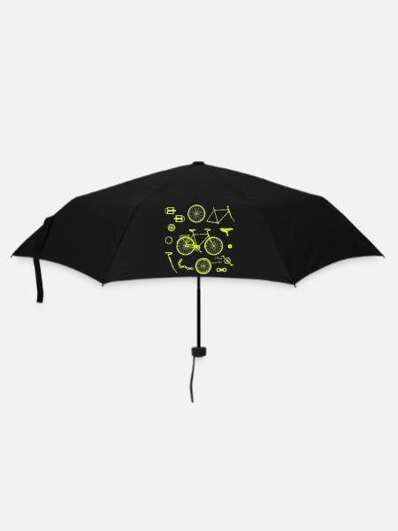 Illustration de pièces de vélo - Parapluie standard - noir