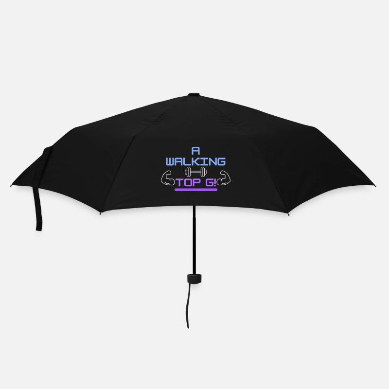 Ein wandelndes Top G! - Regenschirm (klein) - Schwarz