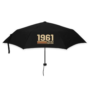 Born in 1961 Birthday - Gift 1961 Vintage 1961 - Umbrella (small) - black - Front