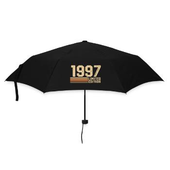 Jahrgang 1997 Geburtstag - Geschenk 1997 Jahrgang 1997 - Regenschirm (klein) - Schwarz - Vorne