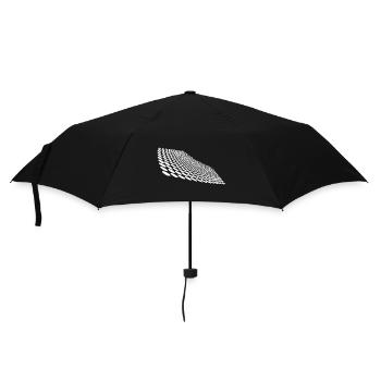 Geometric points on curved horizon surface - Umbrella (small) - black - Front