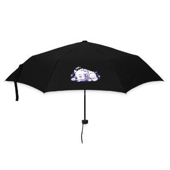 Chien endormi - Autocollant - Parapluie standard - noir - Devant