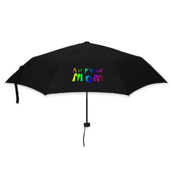 Mutter | Mama | Frau | Eltern | Air Force Mom - Regenschirm (klein) - Schwarz - Vorne