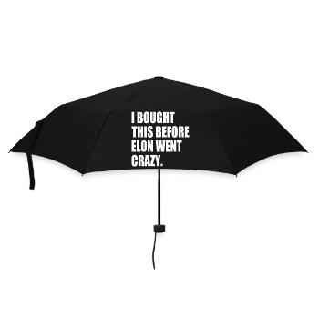 i bought this before elon went crazy - Regenschirm (klein) - Schwarz - Vorne