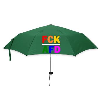 Fck afd - Regenschirm (klein) - Flaschengrün - Vorne