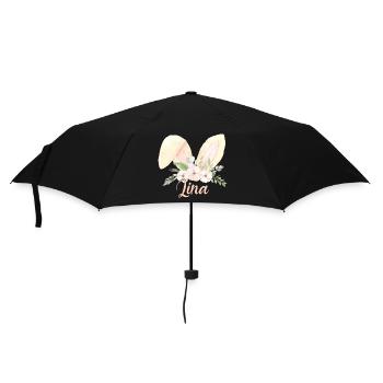Hasenohren Lina - Regenschirm (klein) - Schwarz - Vorne