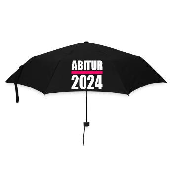 Abitur 2024 - Regenschirm (klein) - Schwarz - Vorne