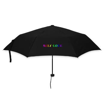 Self-Love Regenbogen Geschenkidee LGBTQ+ LGBT - Regenschirm (klein) - Schwarz - Vorne