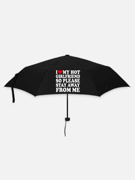 i love my hot girlfriend so please stay away from - Parapluie standard - noir