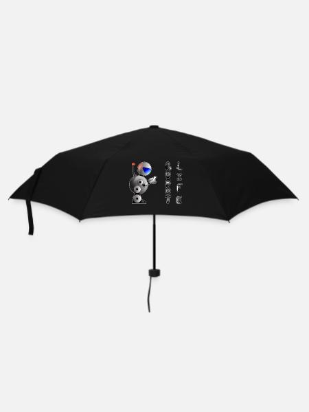 Robot Life - Umbrella (small) - black