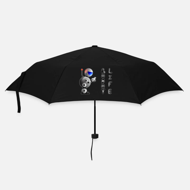 Robot Life - Umbrella (small) - black