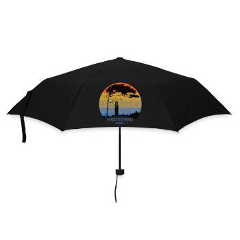 Ostsee, Darss, Weststrand - Regenschirm (klein) - Schwarz - Vorne