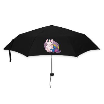 Kitty Katacorn Einhornkatze - Regenschirm (klein) - Schwarz - Vorne