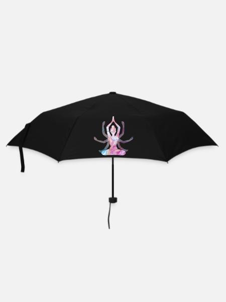 Fille du Yoga Spirituel - Parapluie standard - noir