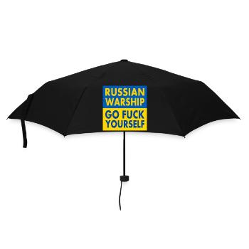 russian warship go f yourself - Regenschirm (klein) - Schwarz - Vorne