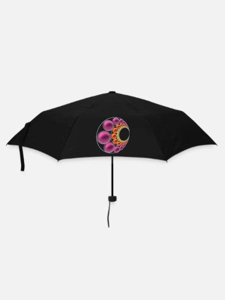 Pattern with balls in the trend colors winter 2022 - Umbrella (small) - black