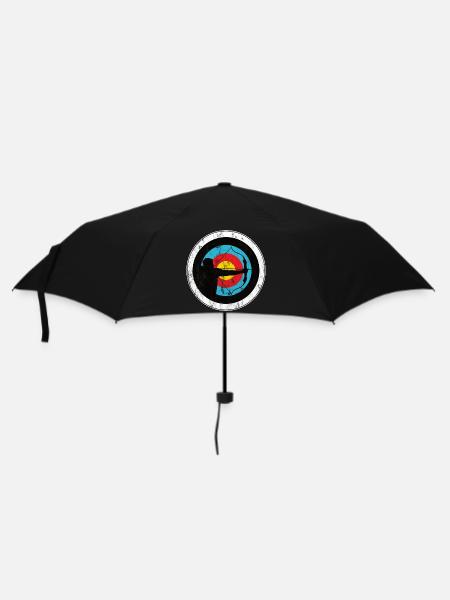 Bogenschiessen Bogenschütze mit Zielscheibe - Regenschirm (klein) - Schwarz