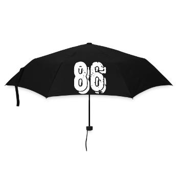 86 number jersey - Umbrella (small) - black - Front