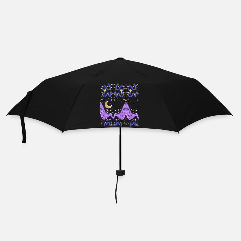 Ciel nocturne funky - Parapluie standard - noir