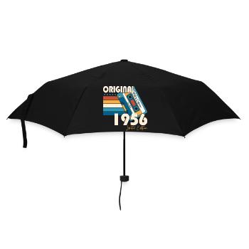 Septembre Né 1956 Cadeau du 66e anniversaire - Parapluie standard - noir - Devant