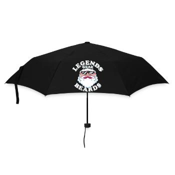 Legends wear beards - Umbrella (small) - black - Front
